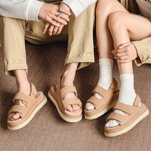 High-quality genuine <b>leather</b> sandals original design <b>men</b> women exclusive couples summer beach shoes thick soles worn outside - Product Image 2