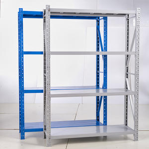 200KG 300KG 500KG Entrepôt d'étagère léger Préfabriqué Pas cher Plaque d'acier Supports 1070/1500/2000*400/500/600*2000mm - Product Image 1