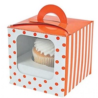 Boîte En Papier Kraft blanc Gâteau Boîtes avec PET/pvc fenêtre transparente