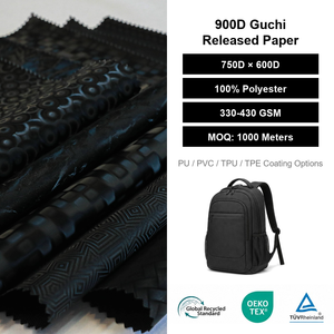 Tela Oxford de Poliéster <span class=keywords><strong>900D</strong></span>, 100% Poliéster, Impermeable, Resistente a Desgarros, 330-430GSM, para Maletas, Bolsas y Tiendas de Campaña - Product Image 1