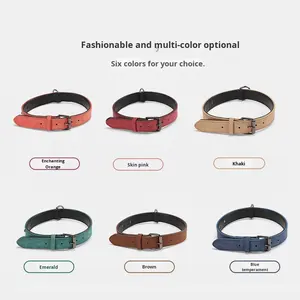 Collare per Cani in Pelle Microfibra Confortevole e Resistente per Golden Retriever, Husky, Labrador, Tutte le Stagioni, Taglie Piccole, Medie e Grandi, con Fibbia - Product Image 2