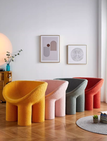 Fauteuil de style nordique en forme de patte d'éléphant, canapé paresseux créatif pour salon, fauteuil individuel pour enfants, chaise de loisirs pour gîte