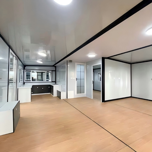 Casa Contenedor Expandible <span class=keywords><strong>de</strong></span> Seguridad <span class=keywords><strong>de</strong></span> 40 pies/20 pies, Estructura <span class=keywords><strong>de</strong></span> Acero Prefabricada Móvil, Hotel Portátil, Apartamento, Hogar, Bar, 2-5 Dormitorios - Product Image 2