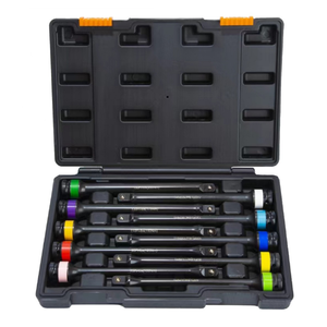 Kit de barres d'extension limiteuses de couple 10 pièces, jeu de clés dynamométriques en acier au chrome-vanadium de 1/2 pouce, bâtons de couple codés par couleur - Product Image 1