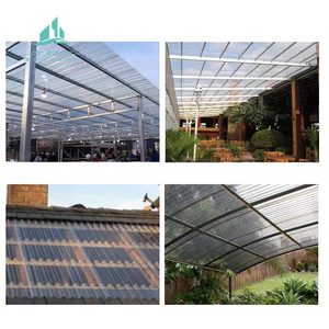 Lastra Ondulata <span class=keywords><strong>Trasparente</strong></span> in <span class=keywords><strong>Policarbonato</strong></span>/PC ad Alta Resistenza, Economica <span class=keywords><strong>per</strong></span> <span class=keywords><strong>Coperture</strong></span>, Lastre PC Goffrate - Product Image 3