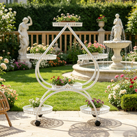 Support de présentation de plantes d'intérieur moderne de haute qualité, mobile, à 6 niveaux, adapté aux jardins, aux maisons et aux espaces intérieurs