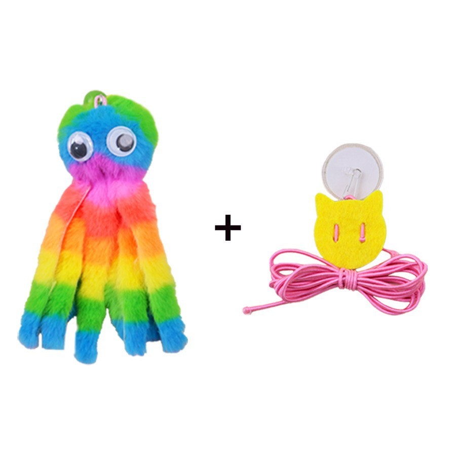 Orange Octopus Cat Toy