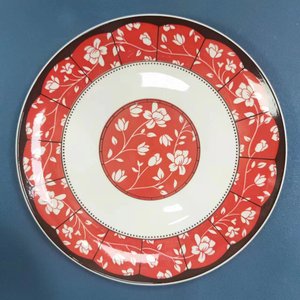 Plato de sopa de cerámica azul y blanco con estampado de 8 pulgadas, juego de platos de cena creativos para desayuno, pastel, aperitivos, Decoración de mesa, regalo - Product Image 4