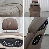 Siège de conducteur en cuir avec réglage électrique 4 directions, surpiqûres en losange, marron, siège avant pour BMW Série 3, Série 5, VW Golf