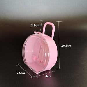 Caja de Plástico Redonda Portátil Personalizada, Mini Caja de Dulces, Estuche de Almacenamiento de Joyas, Decoración de Escritorio para Recuerdos de Boda, Regalos Promocionales - Product Image 4