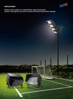 Nicro-lampe de cour LED modulaire personnalisable, étanche IP66, 150lm/W, éclairage de stade fin, pour le Sport, la vie, garantie de 5 ans