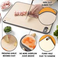 Nouvelle planche à découper de cuisine schneidebrett planche à découper en paille de blé en plastique personnalisée pour gadgets de cuisine