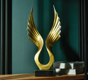 Home soggiorno mobile TV Desktop decorazioni di lusso decorazioni per ufficio resina artigianato ornamenti scultura ali di un <span class=keywords><strong>angelo</strong></span> - Product Image 5