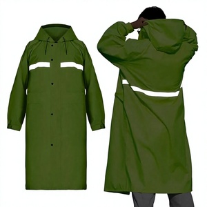 Polyester Reusable Hooded Raincoat Custom Logo Waterproof Raincoat for Men Women Raincoat for Outdoor Tourism - Product Image 1