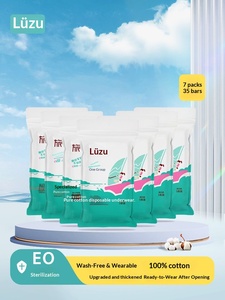35 Piezas de <span class=keywords><strong>Ropa</strong></span> <span class=keywords><strong>Interior</strong></span> Desechable de Algodón Puro Engrosado <span class=keywords><strong>para</strong></span> Mujer y <span class=keywords><strong>Hombre</strong></span>, Talla Grande, <span class=keywords><strong>para</strong></span> Viajes de Negocios, Postparto, Sin Lavado, Estéril, Uso Diario - Product Image 6