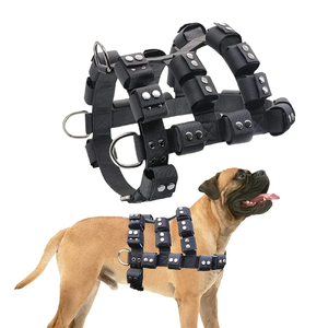 Ağırlıklı köpek yelek koşum kas dışarı kapı eğitimi güçlü köpekler için ağır <span class=keywords><strong>Metal</strong></span> blokları ile paslanmaz çelik tokaları - Product Image 1
