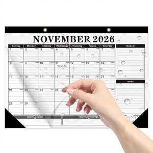 <span class=keywords><strong>Calendrier</strong></span> mural Tcamp 2026 de 17 x 12 pouces avec dates julienne, 18 mois, pour la maison (en papier) - Product Image 1