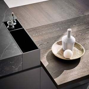 Factory Price Portable Customer White Furniture High Gloss Pantry Solid Wood <b>Kitchen</b> Cabinet Custom Aluminium <b>Kitchen</b> Cabinet - Product Image 3