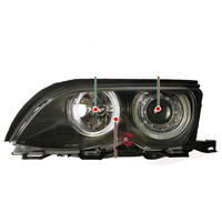 Phare LED pour E46 2001 2002 2003 2004 320i 318i 323i 325i Phare Xénon DRL Signal Projecteur Lentille Avant Lampe