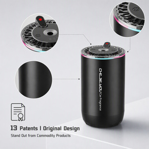 Diffuseur de parfum intelligent portable pour voiture 50 ml, nébuliseur, purificateur d'air pour voiture avec lumières colorées, diffuseur d'arômes pour voiture - Product Image 2