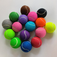 Balle de tennis en silicone pour entraînement de petits animaux Jouets à mâcher interactifs ColorsrDog multiples
