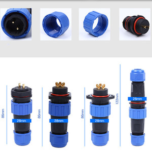 Weipu sd20 12pin נקבה תעופה תקע תקע תקע נחושת ip68 עמיד למים מחבר כבל לחשמל חשמל - Product Image 4