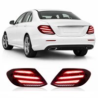 Luz Trasera de Policarbonato Resistente para Mercedes Benz Clase E W213 2016-2020, Conexión Directa, 12V, Luz de Freno, Direccional y Reversa