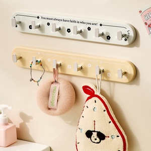 Custom Logo/Color <b>Suction</b> Cup <b>Hook</b> Plastic Rubber Band Hand Towel Bathroom <b>Hooks</b> No-Drill Clothing Organizer Storage Rack - Product Image 5