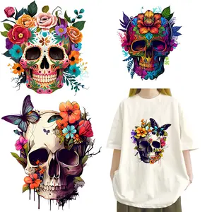 Street Culture Flower Iron On Transfer For Clothing Dtf Transfers Ready To Press Heat Transfer Printing