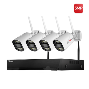 Expglobal 3MP HD Wifi hệ thống <span class=keywords><strong>camera</strong></span> quan sát không dây 4CH NVR video an ninh thiết lập ai IP <span class=keywords><strong>Camera</strong></span> An Ninh Kit với hai chiều âm thanh tầm nhìn ban đêm - Product Image 1