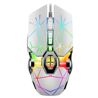 Redragon — souris Laser de jeu filaire S30, à fil tressé à basse, Dpi ajustable, mécanique, 7 couleurs, respirant, éclairage Led, pour Gamer