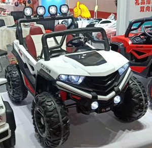 Vente en gros de voitures électriques pour enfants de grande taille 12V10Ah, voitures tout-terrain pour enfants avec quatre moteurs et deux sièges, pour les enfants de 13 ans - Product Image 3