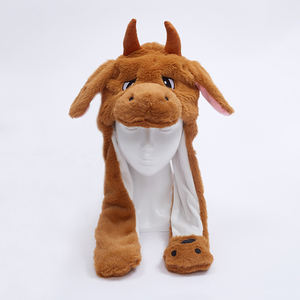 Topi Natal hewan Santa dengan telinga bergerak, topi Natal lucu yang lucu - Product Image 6