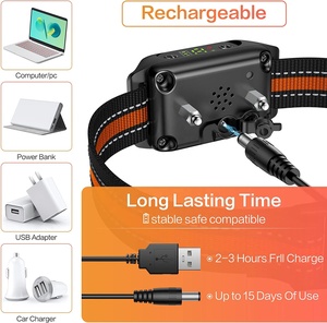 Venta al por mayor logotipo personalizado perro dispositivo antiladridos con advertencia de choque vibración <span class=keywords><strong>Beeper</strong></span> <span class=keywords><strong>collar</strong></span> de ladridos para perros - Product Image 4