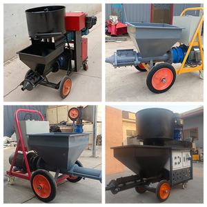 Pulverizador de pintura de yeso de <span class=keywords><strong>cal</strong></span> de construcción, máquina automática de pulverización de mortero de masilla de cemento de yeso - Product Image 4