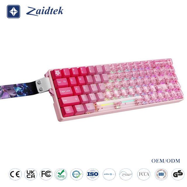 Original Factory Dual-color Tri-mode Gaming and Office Wireless Mechanical Keyboard
