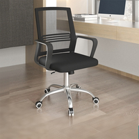 Chaise de bureau ergonomique pivotante moderne à hauteur réglable et confortable en maille pour le personnel, les dirigeants et les visiteurs
