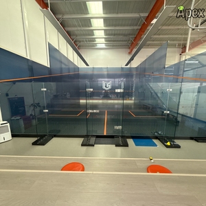 Qfan Offre Spéciale double court de <span class=keywords><strong>squash</strong></span> intérieur/extérieur professionnel avec installation de court de <span class=keywords><strong>squash</strong></span> portable en verre trempé disponible - Product Image 1