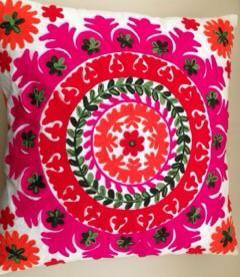 Vintage-Style Handmade Covers Cushion Pillows Hand Patchwork Cotton <b>Floor</b> Pillow with Tassels - Product Image 3