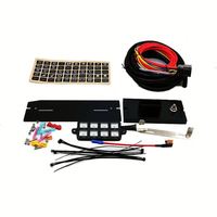 Boîtier de commutation LED 8 voies 12V DC pour voiture, avec panneau de montage, faisceau de câblage et étiquette adhésive