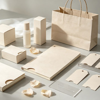 Papier kraft blanc naturel en pâte de bois vierge recyclable et écologique Haichang 80-250 g/m² pour étiquettes de vêtements et emballages de produits de soin