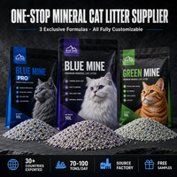 Pasir Kucing Mineral Alami 3 Jenis Aroma Kustom Ukuran Granul Kemasan OEM ODM Tersedia Langsung dari Pabrik Sampel Gratis