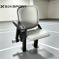 Chaise pliante de stade avec structure métallique, siège pliable pour tribune, pour arène sportive