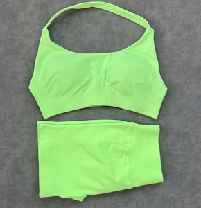2 Pezzi <span class=keywords><strong>Reggiseno</strong></span> <span class=keywords><strong>Sportivo</strong></span> <span class=keywords><strong>da</strong></span> Yoga per <span class=keywords><strong>Donna</strong></span>, Senza Cuciture, con Spalline Incrociate, Sexy, con Schiena Aperta, Imbottito, Top <span class=keywords><strong>da</strong></span> Yoga a Supporto Medio, Crop Top <span class=keywords><strong>da</strong></span> Palestra - Product Image 2