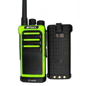 Radio portable analogique VHF UHF couleur ET-650S longue portée, talkie-walkie analogique amateur bidirectionnel avec écran LED - Product Image 2