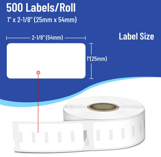 BPA Free Oil Proof Scratch-Resistant Eco-Friendly Heat-Resistant Direct Thermal Adhesive Labels Compatible DYMO Waterproof