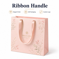 Sacs cadeaux en carton blanc personnalisés, luxe, recyclables, boîtes de vente au détail avec poignée, emballage écologique, logo imprimé