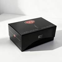 Boîte en carton rigide personnalisée avec laminage mat, style dossiers, pour emballages cadeaux de luxe pour cosmétiques, parfums et huiles essentielles