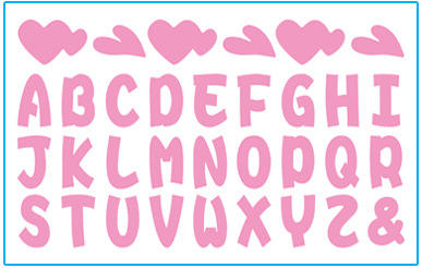 26ตัวอักษรแห่งความรัก (สีชมพู)