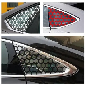Calcomanías universales <span class=keywords><strong>para</strong></span> ventana lateral trasera de panal, 2 uds., impresión UV, pegatinas embellecedoras de cristal <span class=keywords><strong>para</strong></span> coche, accesorios gráficos <span class=keywords><strong>exteriores</strong></span> <span class=keywords><strong>para</strong></span> sedán SUV - Product Image 4